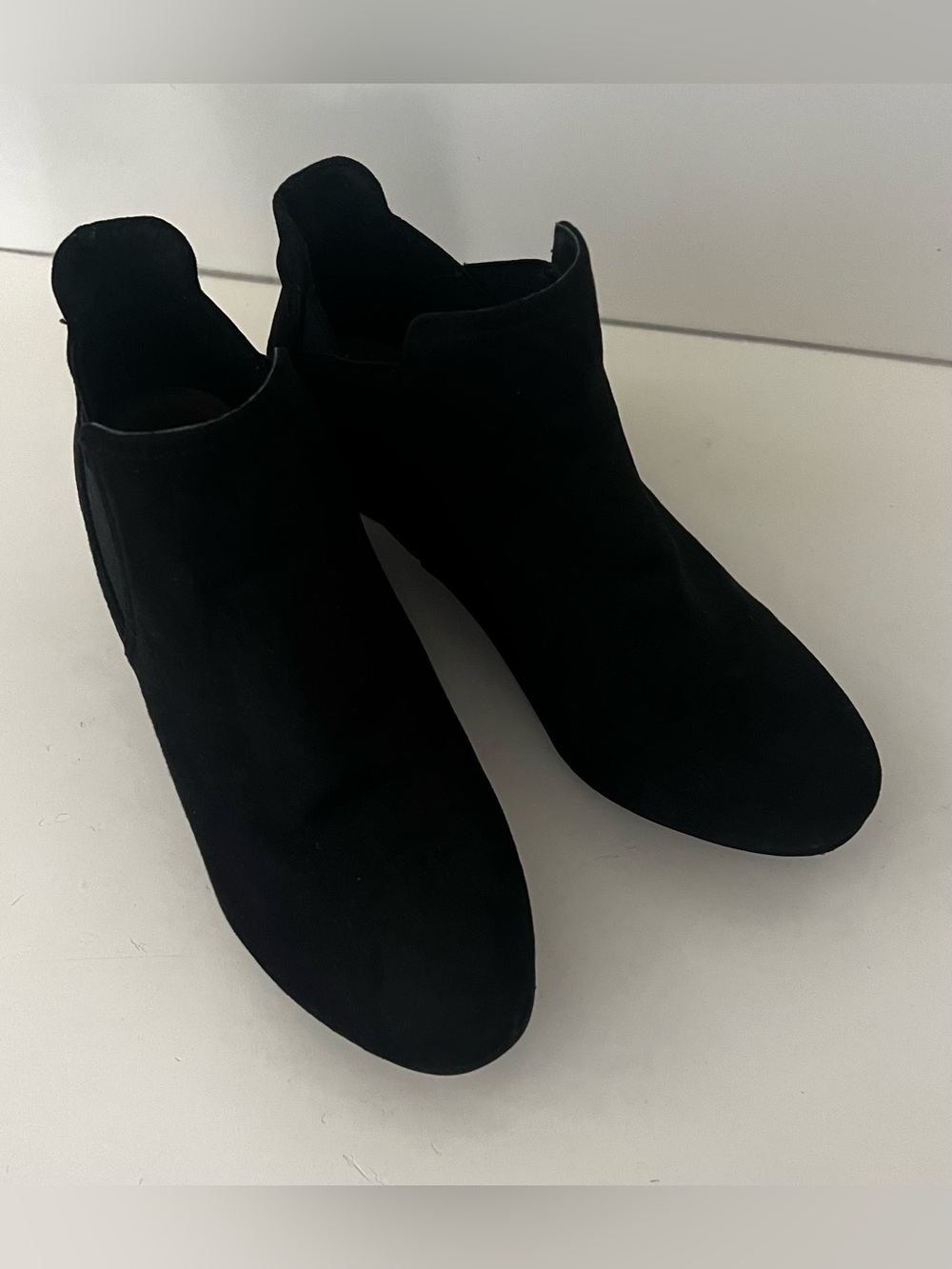 Black Suede Ankle Booties
